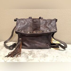 Patricia Nash Luzille Convertible Backpack, studded distressed leather